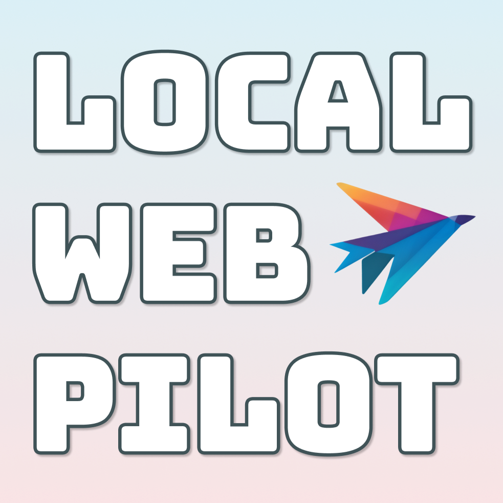 Local Web Pilot | Wordmark Logo