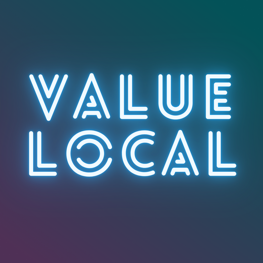Value Local: Night Time Neon Lights | Square Logo